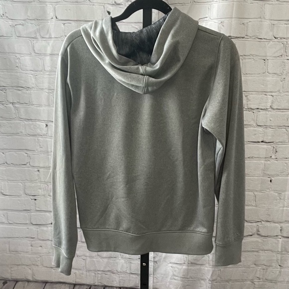 Under Armour Cold Gear Grey Logo Hoodie Size Medium - Picture 2 of 3